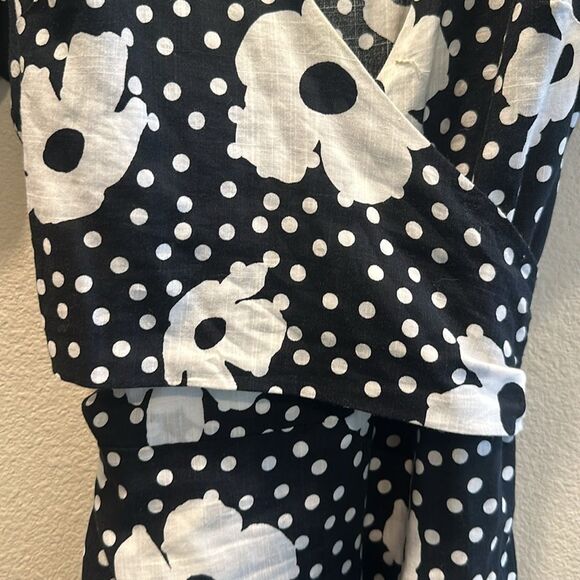 URBAN OUTFITTERS Puff Sleeve Wrap Front Floral Jocelyn Mini Dress - sz S - Picture 5 of 7